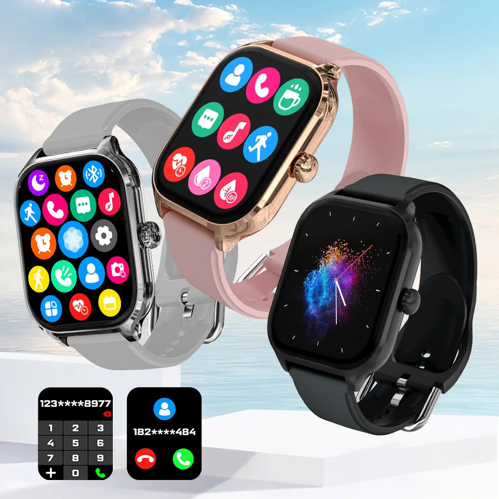 H9 and H6 Smartwatch Dial to Answer Calls Calorie Tracking Heart Rate Blood Oxygen Monitoring Bluetooth Smart Watch