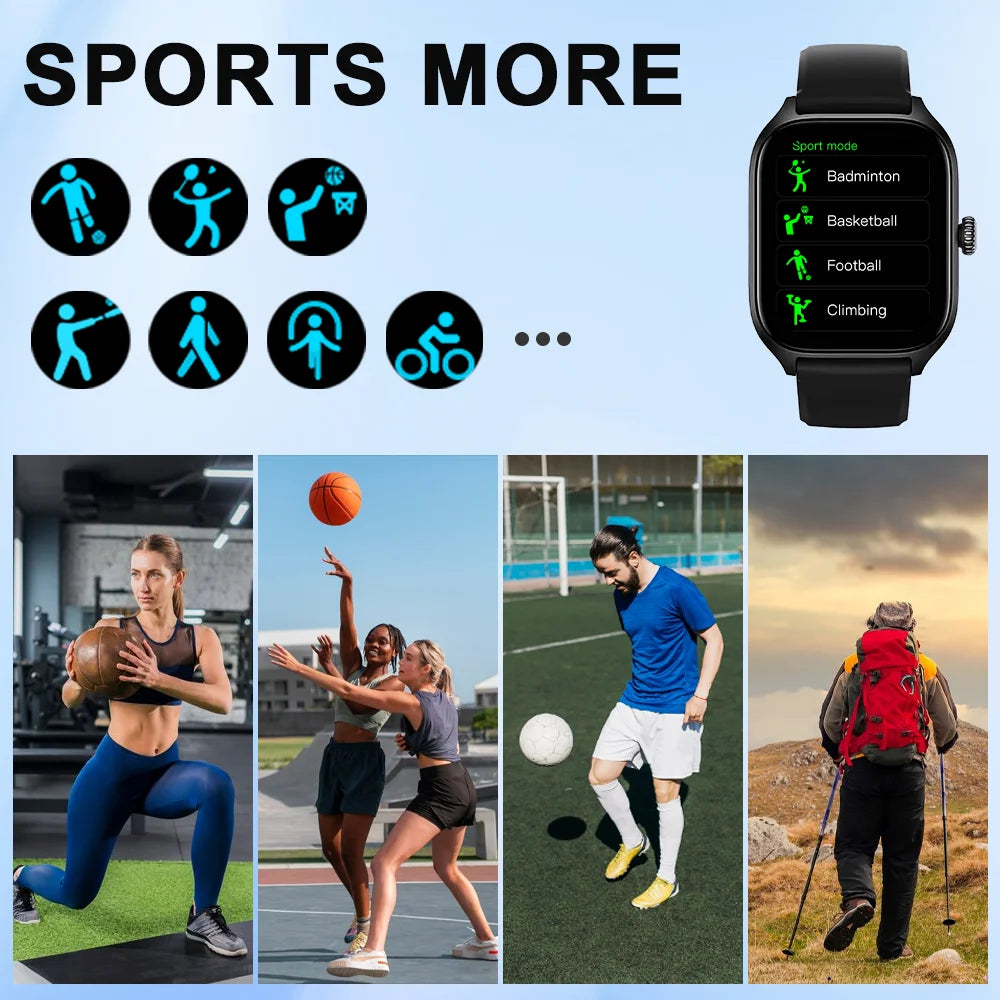 H9 and H6 Smartwatch Dial to Answer Calls Calorie Tracking Heart Rate Blood Oxygen Monitoring Bluetooth Smart Watch