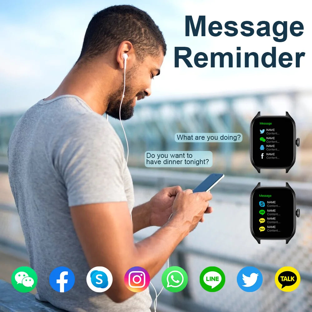 H9 and H6 Smartwatch Dial to Answer Calls Calorie Tracking Heart Rate Blood Oxygen Monitoring Bluetooth Smart Watch