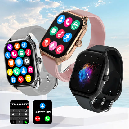 H9 and H6 Smartwatch Dial to Answer Calls Calorie Tracking Heart Rate Blood Oxygen Monitoring Bluetooth Smart Watch